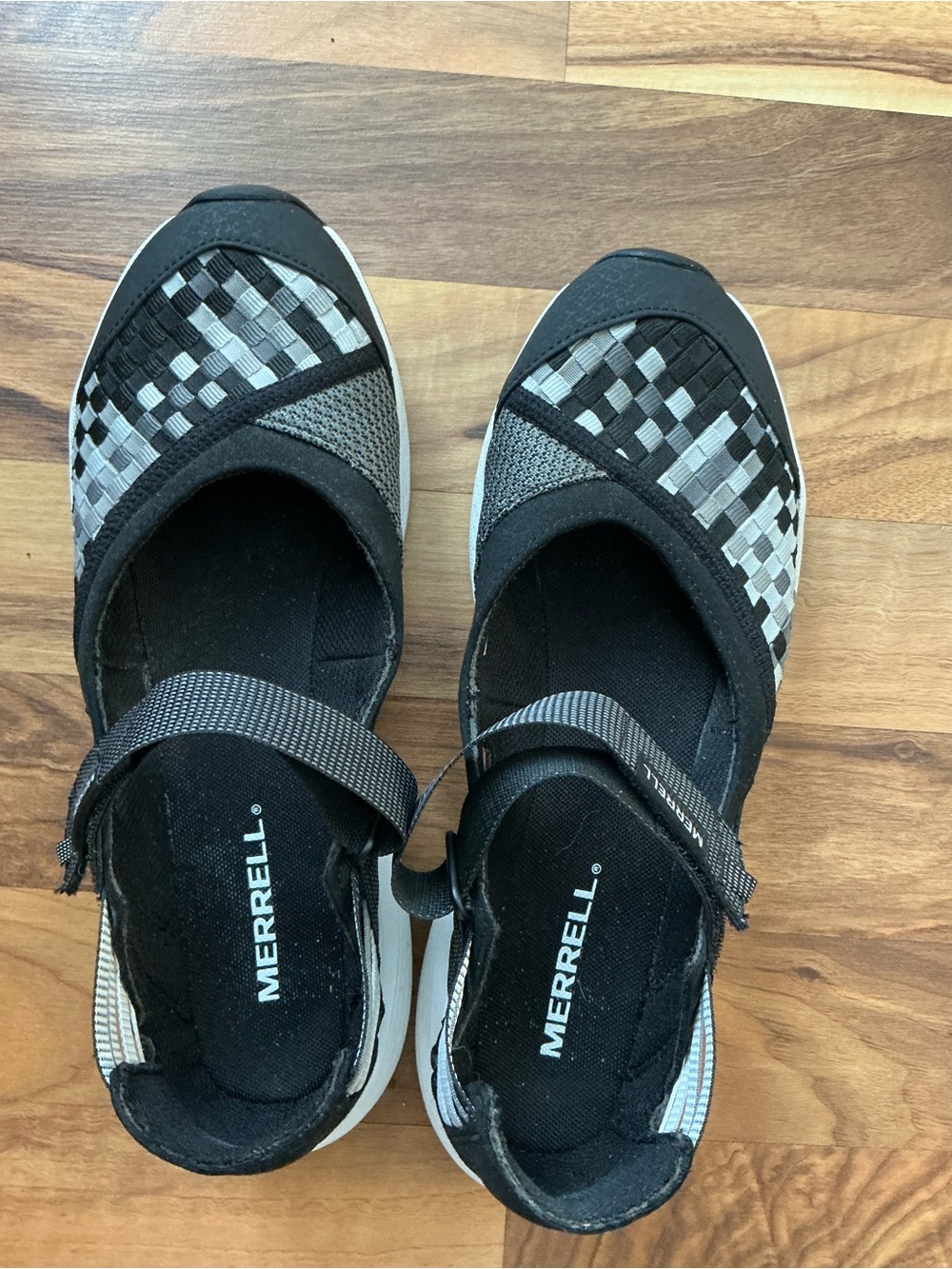 Merrell Black & Gray Slip-On Mary Jane Sneakers - Picture 3 of 6